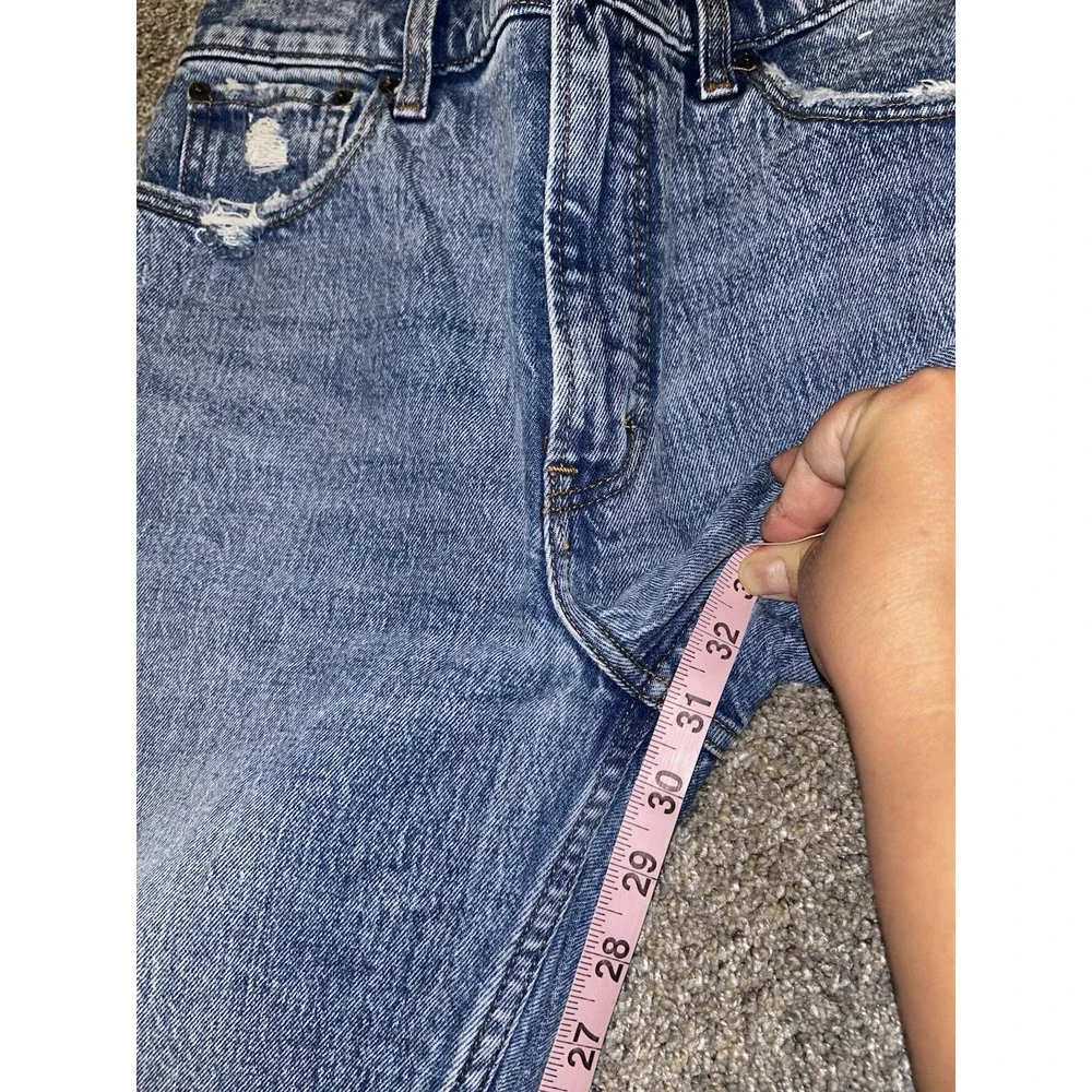 Abercrombie‎ Fitch The 90s Skinny High Rise Distressed Jeans Womens Size 29/8
